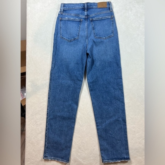 NWT Madewell 27T Perfect Vintage Straight Jean Medium Wash Magic Pocket Denim - Picture 8 of 11